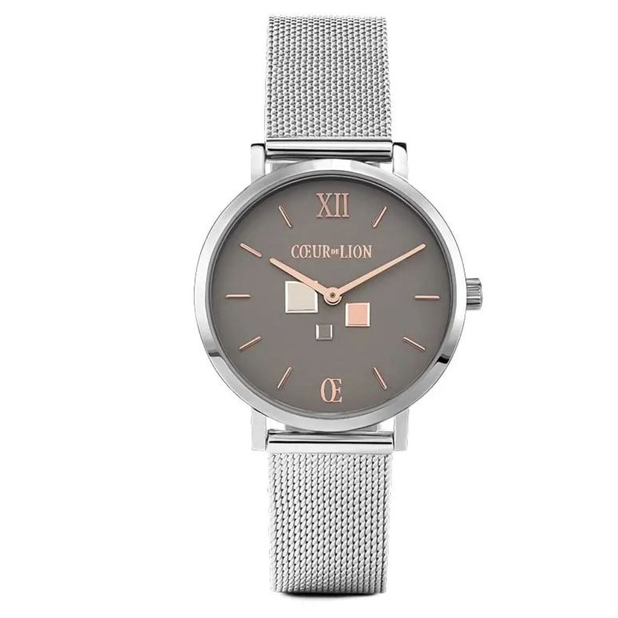Coeur de Lion stalen horloge grijs 7600-70-1724