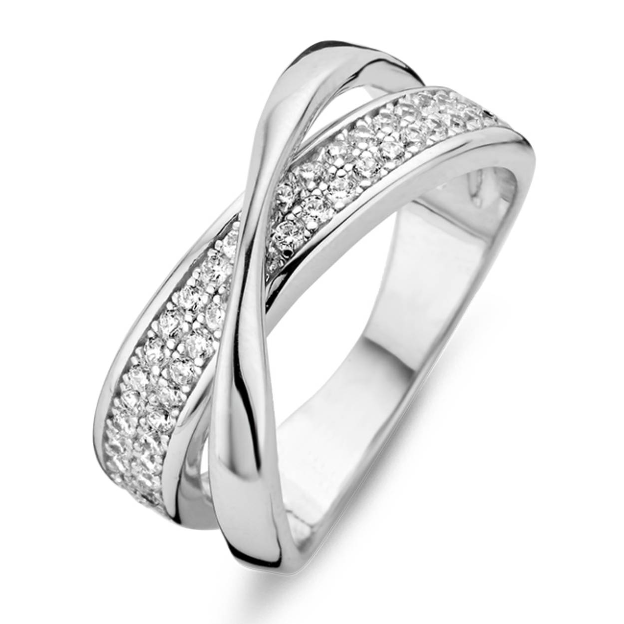 629.455A 
Zilveren ring met zirkonia
