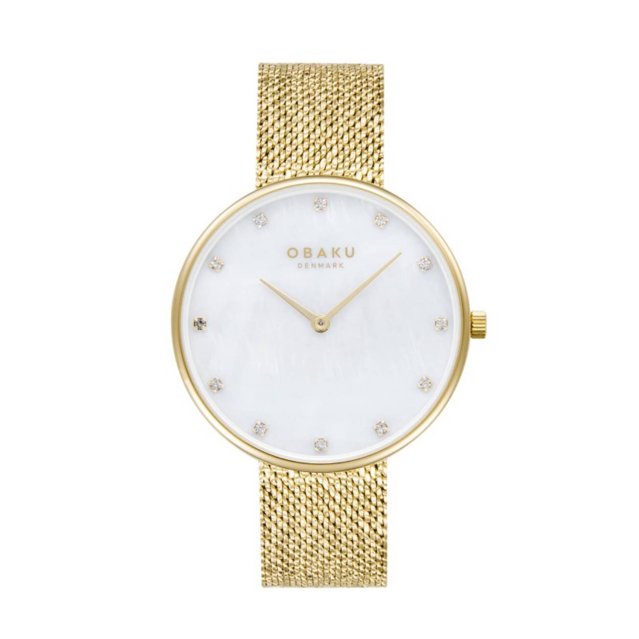Dit Obaku Dames Horloge Glans Gold V288LXGWHG heeft een prachtige gouden kleur met glanzende details. De horloge heeft een klassiek design met een moderne twist. De beste manier om dit horloge te dragen is als een statement piece bij een chique outfit voor een elegante look. Met dit horloge om je pols zul je zeker opvallen en indruk maken. Bestel nu en straal in stijl!