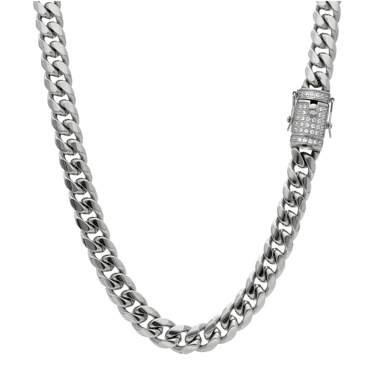 stalen ketting met zirconium