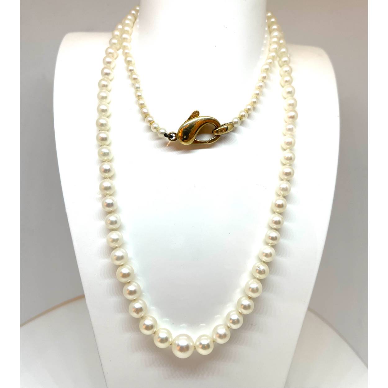 parelketting 14k goud slot