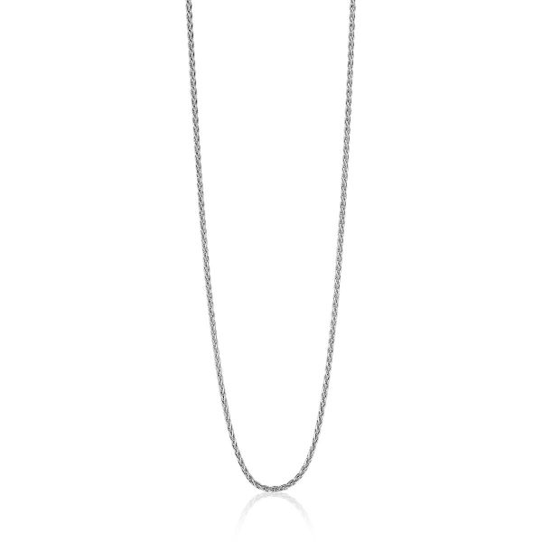 ZINZI zilveren palmier ketting. Kies zelf de lengte die bij je past: 42, 45, 60, 70, 80 of 90cm.
