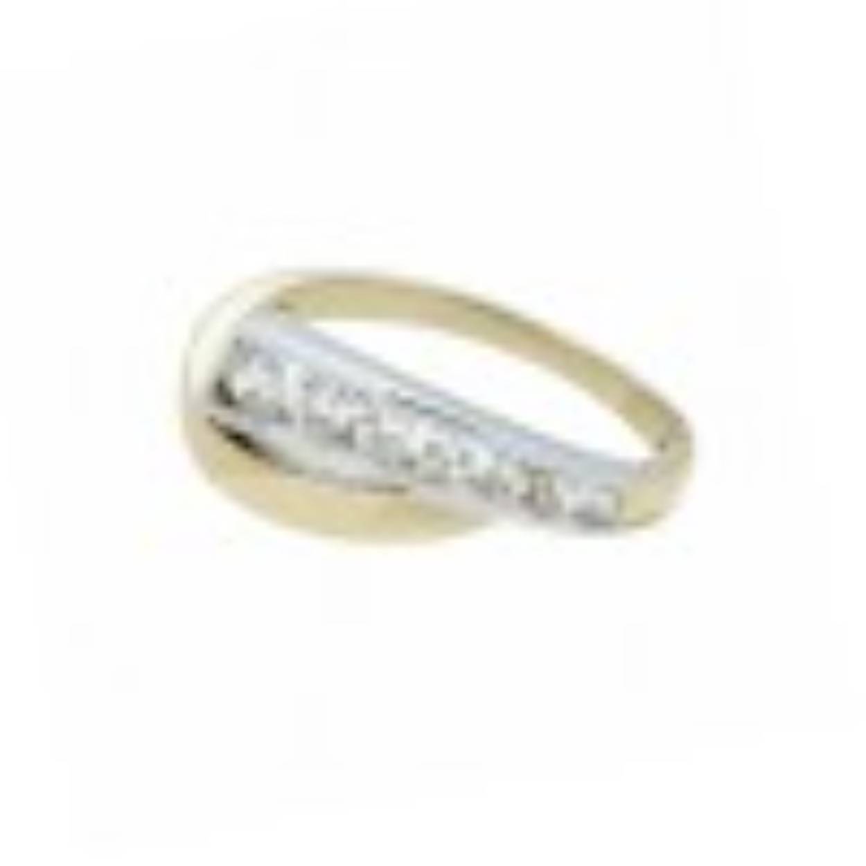 Ring 22
14 karaat bicolorgoud
Zirkonia
Eén ringmaat: 17,5