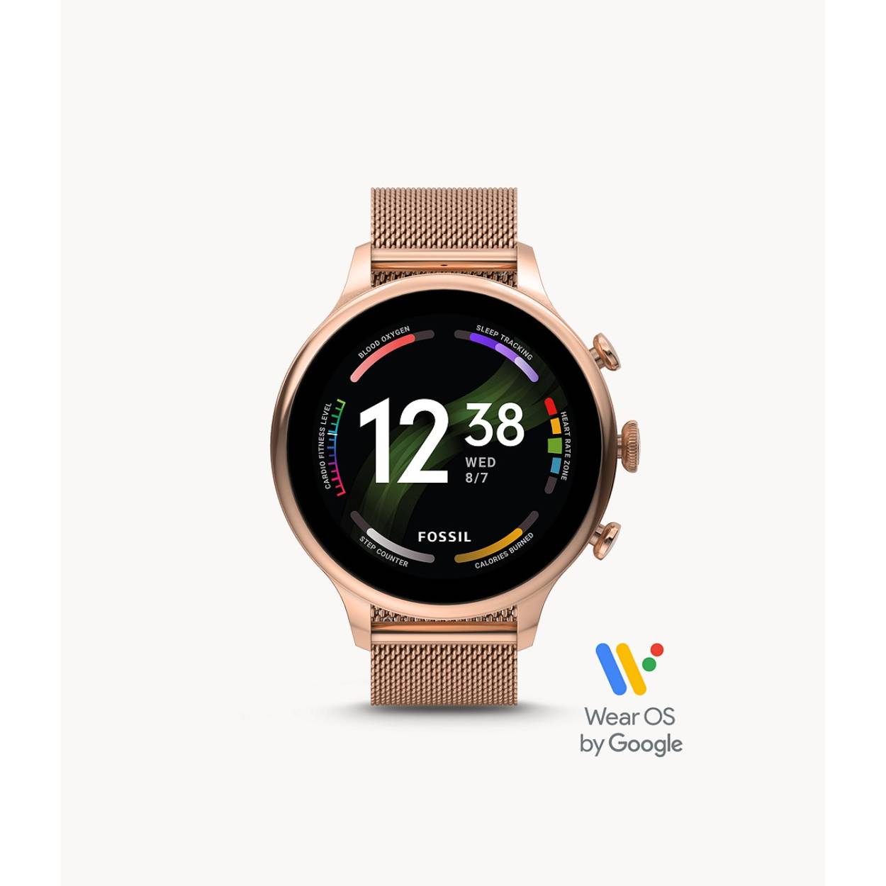 De Fossil Gen 6 FTW6082 is een stijlvolle smartwatch met slimme en innovatieve functies en roestvrijstalen band. 