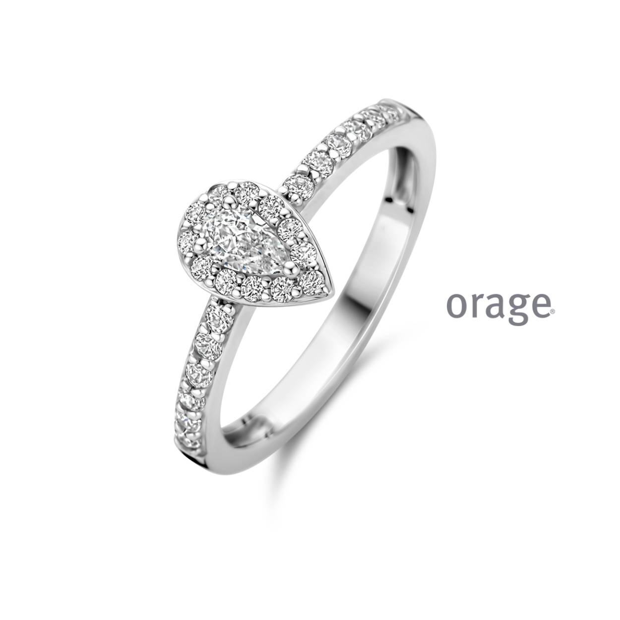 Zilveren ring met zirkoon
BA107