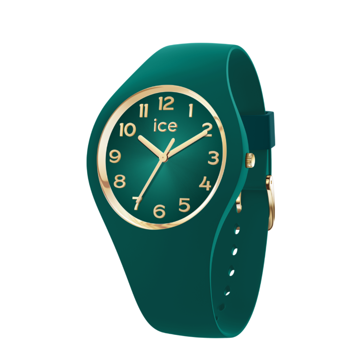Ice Watch Glam met groene wijzerplaat en groene band.
