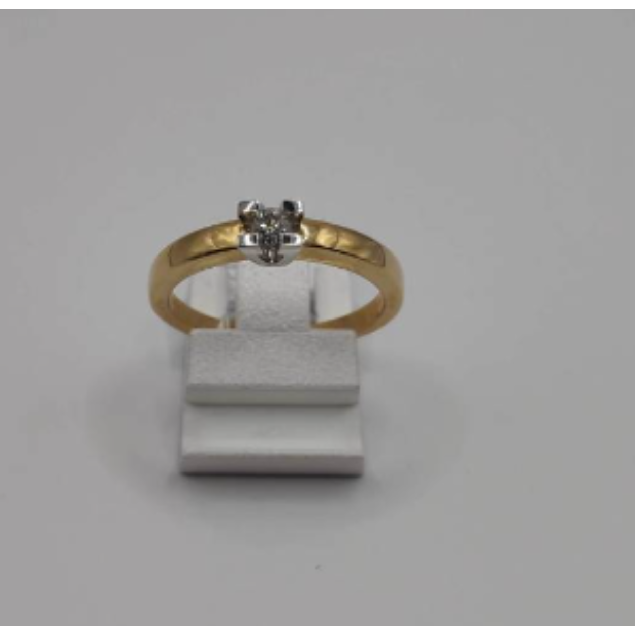 Gouden diamanten ring 0,10 HI/SI