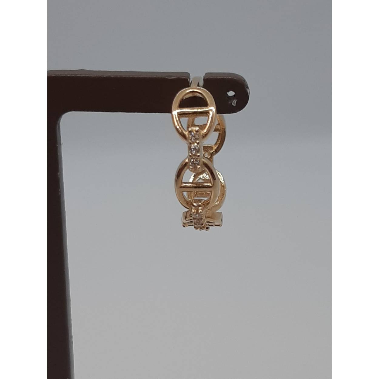 gouden oorbellen 14kmet stenen
