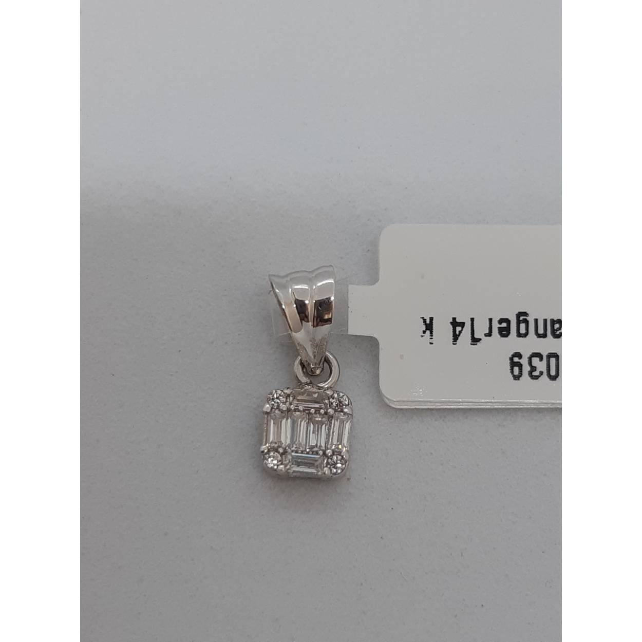gouden hanger 14k met stenen