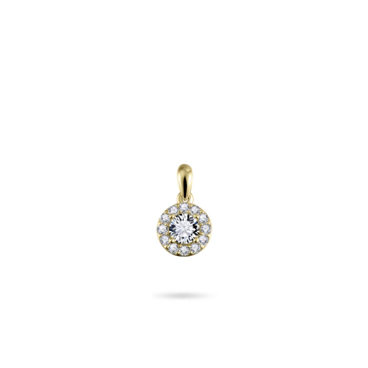 Gouden hanger fantasie entourage zirkonia VGP005
14k gouden entourage hanger met zirkonia. (excl. collier)
Hanger is uit te breiden in een set met bijpassende oorknoppen en een ring