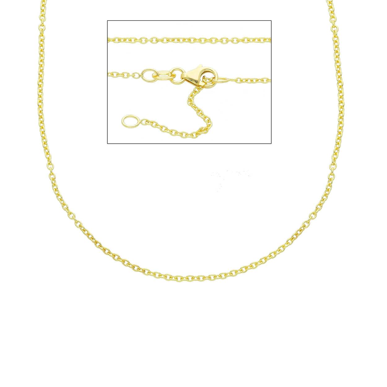 Ketting 40cm goud 14kt