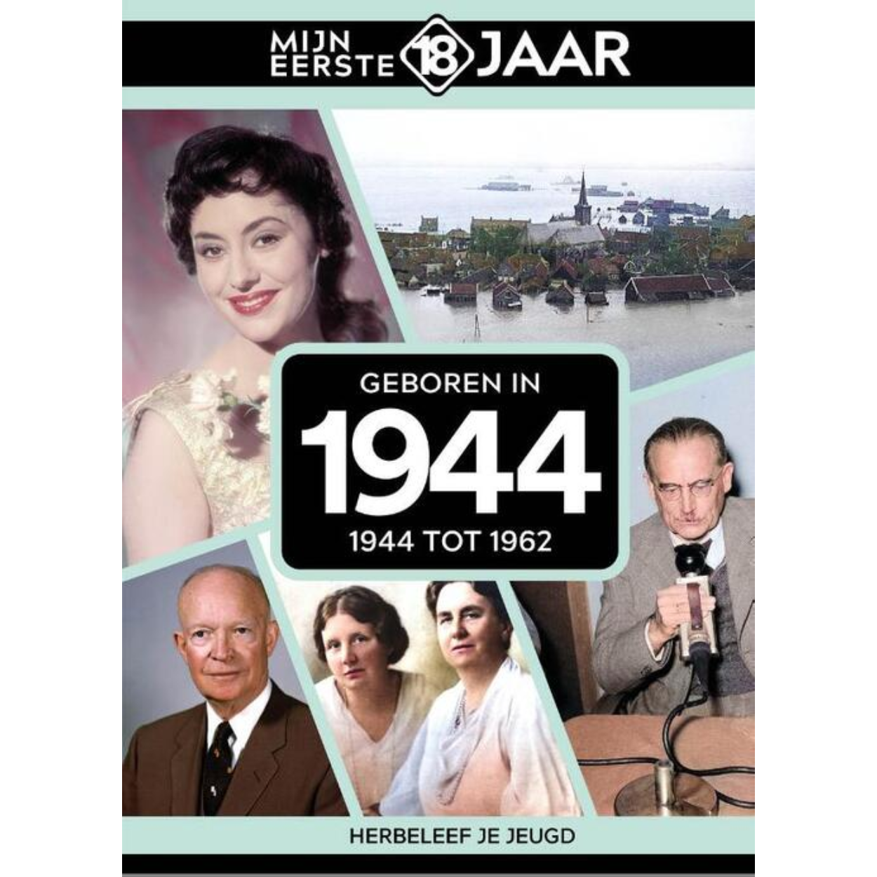 MIJN EERSTE 18 JAAR; GEBOREN IN 1944 De jaren van 1944 tot 1962 Mijn Eerste 18 Jaar is hét boek vol met ‘oh ja!’-momenten. Droom weg bij alle hoogtepunten uit jouw jeugd. Zo beleef je de meest spraakmakende momenten uit de eerste 18 jaar van jouw leven opnieuw. Aan welke hits, films en tv-programma’s heb je mooie herinneringen? Hoe was de mode toen, het straatbeeld en de rages? Welke sporthelden zijn je bijgebleven? En wat was het nieuws waar iedereen het over had? Mijn Eerste 18 Jaar staat boordevol jeugdsentiment. Met maar liefst 182 pagina’s aan kleurrijke foto’s, anekdotes en iconische beelden uit jouw jonge jaren. Ook hebben we per jaar de grootste hits voor je verzameld. Scan de code en beluister jouw hits. Begin met bladeren en herbeleef je jeugd!