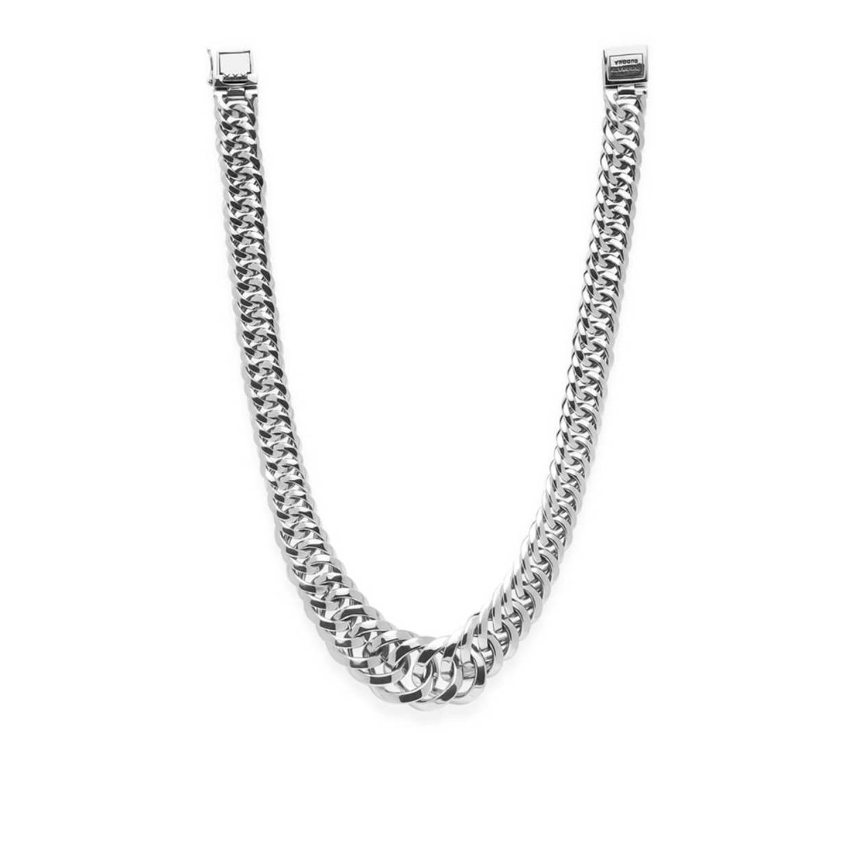 Buddha to Buddha - Chain Gradient Necklace Silver, Collier zilver 163, maat 47cm - 001J041630100