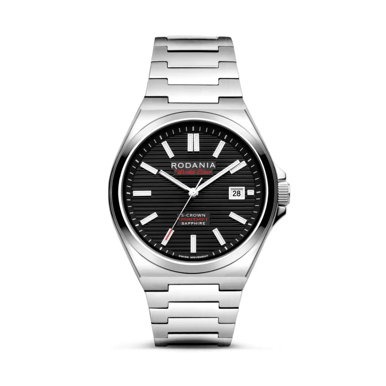 Heren horloge Rodania World Star R74001  Rodania brengt hulde aan zijn erfgoed met de release van de nieuwe World Star 2024 Edition, een moderne herinterpretatie van de editie uit 1974. Dit horloge belichaamt tijdloze elegantie en heeft een vintage kastontwerp, een gegraveerde wereldkaart op de achterkant, een Zwitsers uurwerk en een saffierglas. De World Star 2024 is niet alleen een nostalgische heruitgave, het is een manifest van Rodania's toewijding om nieuw leven in te blazen zijn verleden en bouwt aan een nieuwe toekomst.