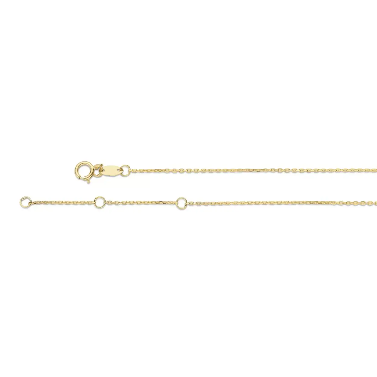 De Eleven Rings Necklace JKN20.086 van Jackie is gemaakt van 14 karaat echt goud. De ketting is prachtig te dragen met een hanger, maar ook heel mooi te combineren met andere kettingen van Jackie. Maak je look compleet met de oorbellen en hangers van Jackie Gold.