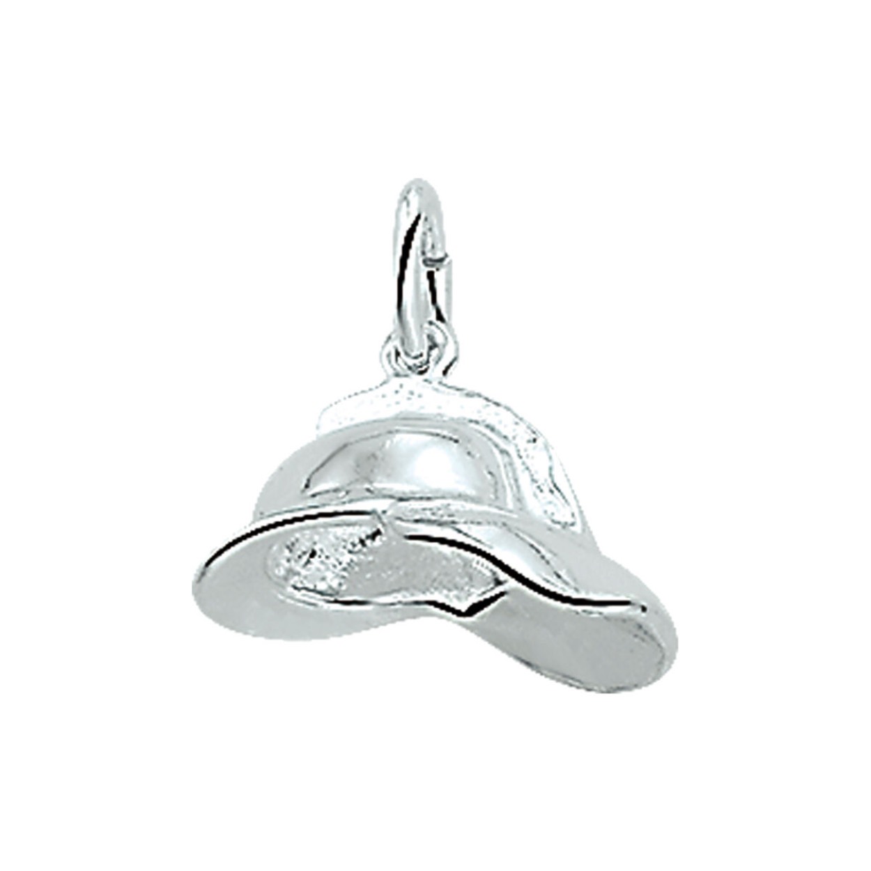 Zilver bedel brandweerhelm
