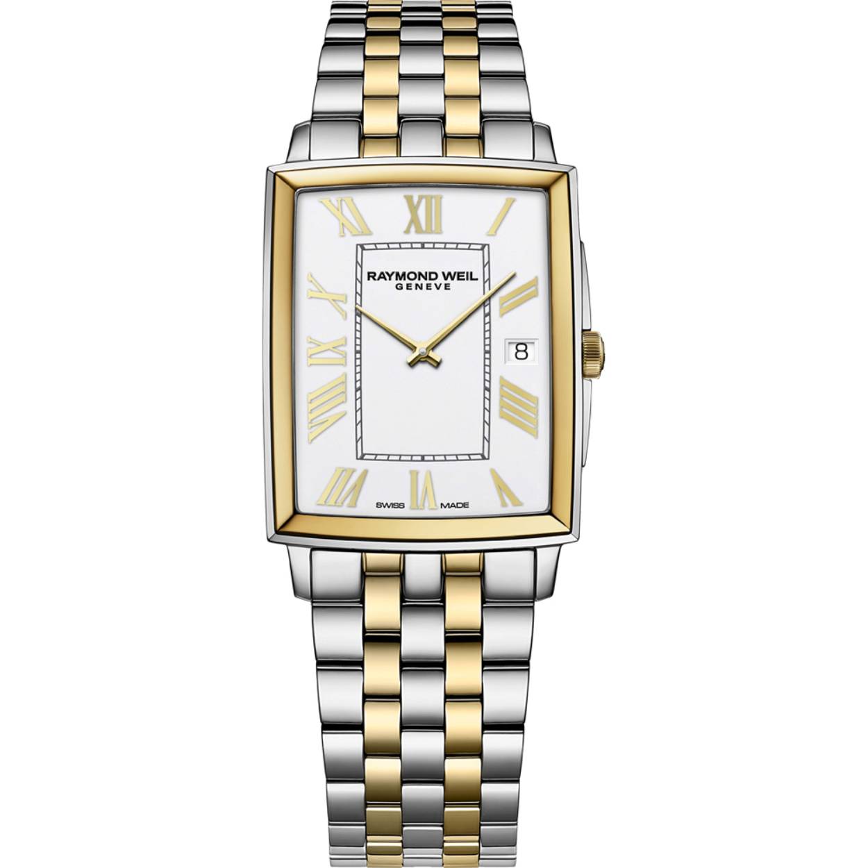 Dit Raymond Weil horloge heeft een kast gemaakt van Roestvrijstaal met een diameter van 29 mm en is voorzien van een metalen band.

Het horloge is 5ATM. Dit betekent dat het horloge geschikt is om mee te douchen. Verder wordt het horloge geleverd met 2 jaar garantie.