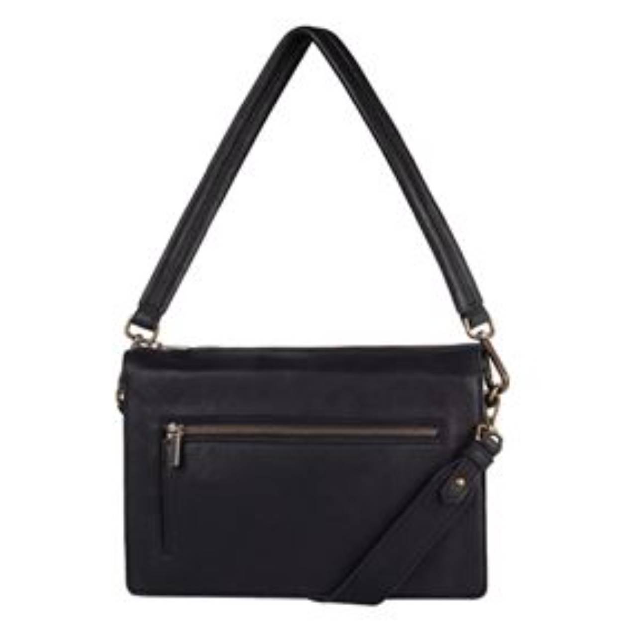 Deze crossbodytas is gemaakt van hoogwaardig leer en heeft goudkleurige hardware wat de crossbodytas extra leuk maakt. Je kunt al jouw essentials met gemak opbergen in het hoofdvak met ritssluiting. Binnenin vind je 4 open vakken en 2 ritsvakken voor extra opbergruimte. De crossbodytas wordt geleverd met een fijne schouderband zodat je deze met gemak op de schouder kunt dragen. Aan de buitenkant heeft de crossbodytas een handig voorvak met ritssluiting. Combineer deze trendy crossbodytas met jouw favoriete outfits voor een unieke look!