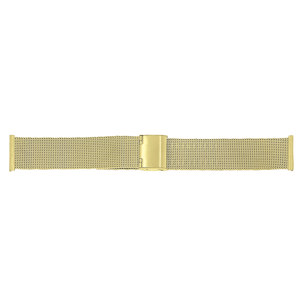 Horlogeband edelstaal 12mm milanees geel pvd