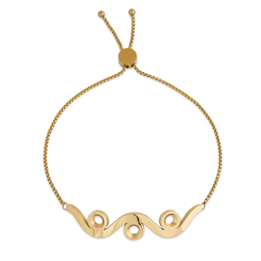 Een super comfortabele armband met aan de onderzijde een aantrek mogelijkheid om de armband zo precies op maat te maken. Een one size fits all armband met drie opschroef mogelijkheden. Combineer je drie favoriete Vivid steentjes met de Vivian armband en je bent ready to go!
