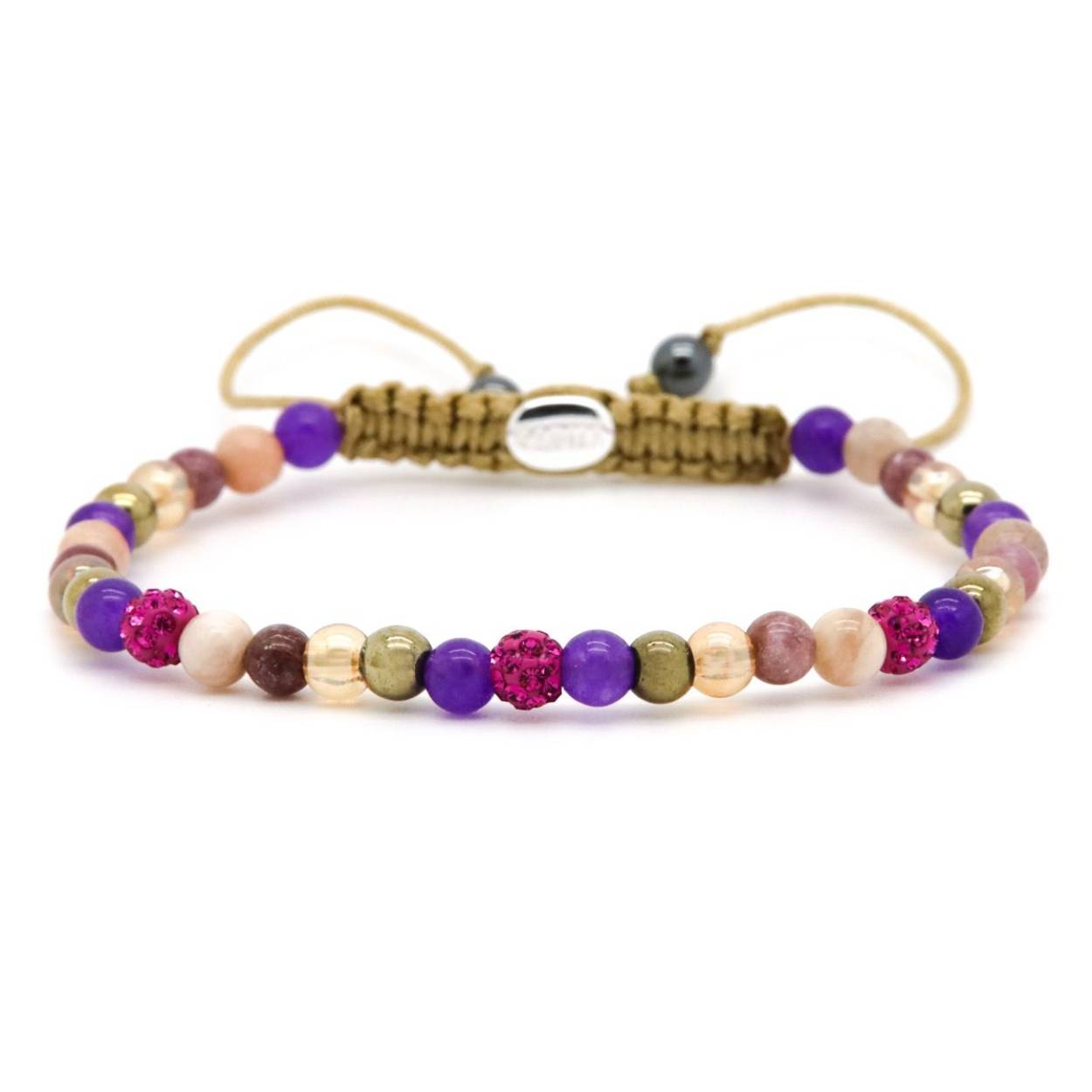 84579 karma armband | fuschia crystal