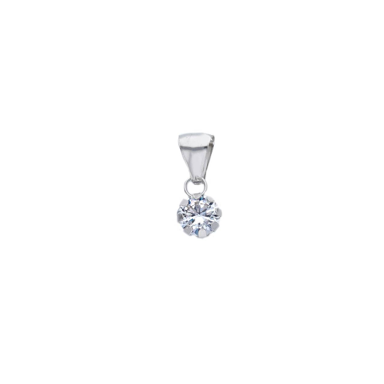 18 karaat wit goud + zirconium