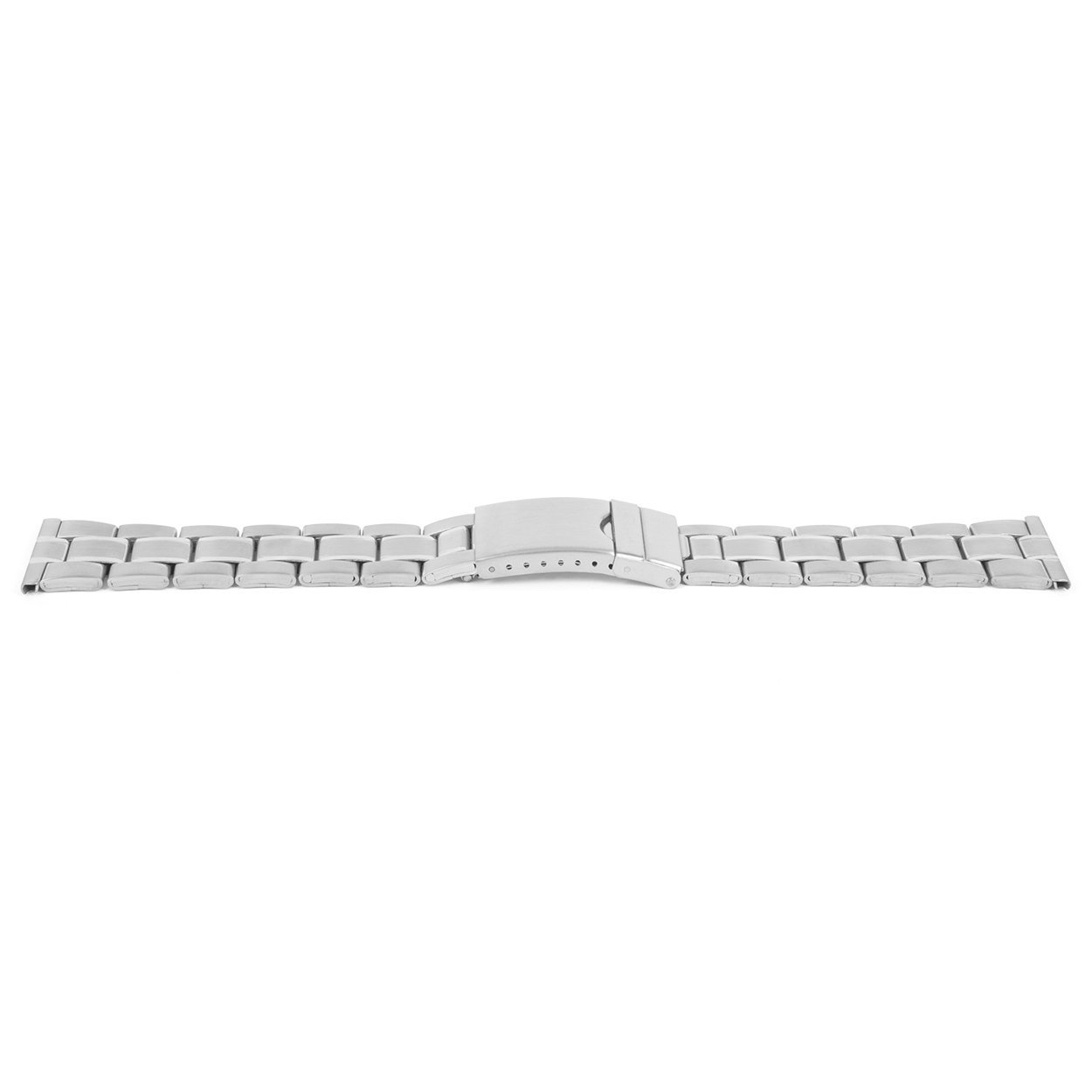 Horlogeband all stainless steel met klepsluiting.
Kleur band: Grijs/metaal
Band dikte: 3.8 mm
Band lengte: 175 mm
Band breedte: 24 mm
Gesp: All Stainless klepsluting
Bekleding binnenband: NVT
Gestikt: NVT
Pushpin: Exclusief
NFC Chip: Nee
EAN: 4780286303243