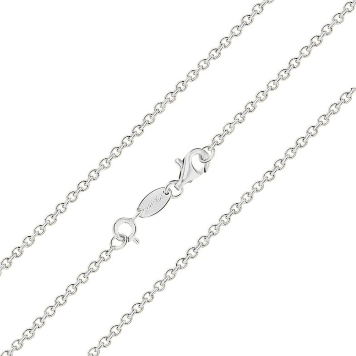 MY iMenso necklace "jasseron 2,5mm" (925/rhod-plated) 80cm