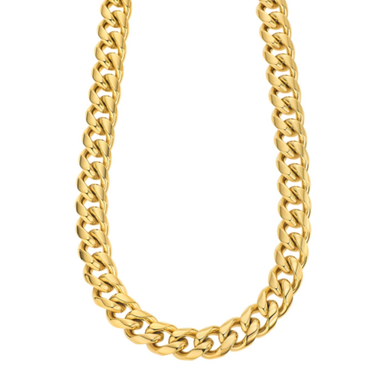 Goudkleurige stalen herencollier met gourmet-schakel
Lengte: 50 cm met verlengstukje tot 55 cm
Bijhorende armband ook verkrijgbaar