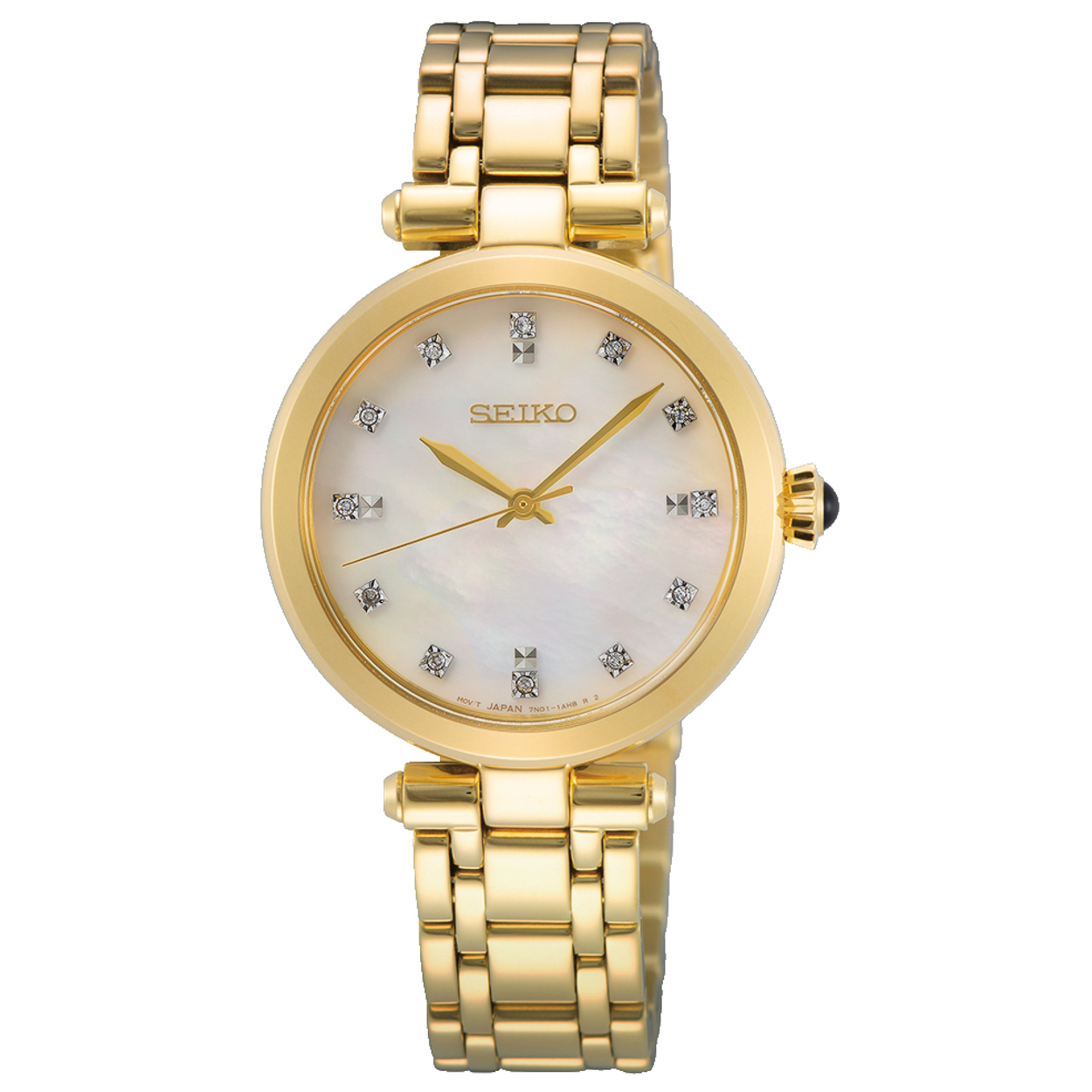 Ontdek dit schitterende Seiko dames horloge SRZ536P1. Een goudkleurig horloge met een prachtige klassieke vormgeving.