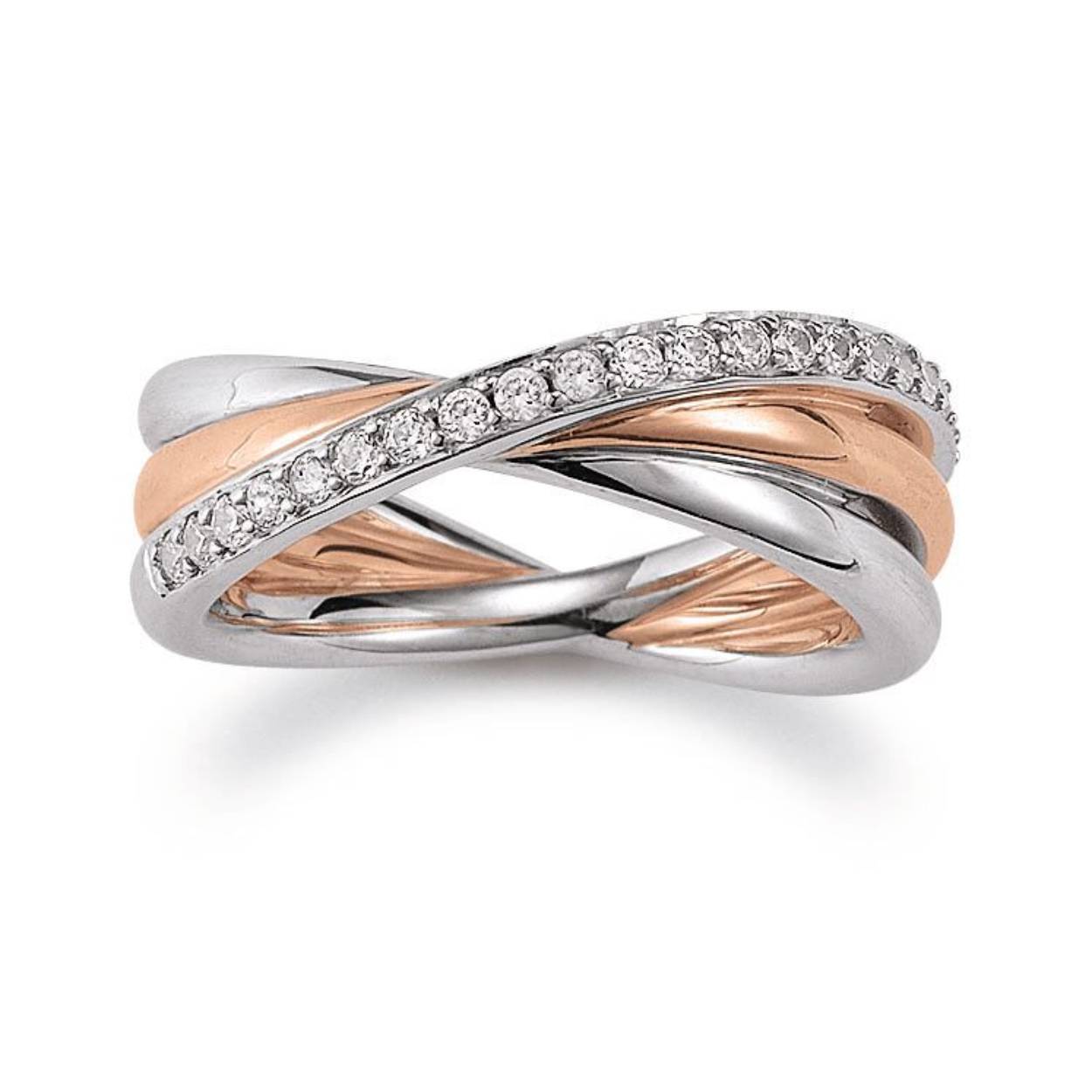 Deze prachtige ring van Viventy is bezet met zirkonia. De maat van de ring is 60. Heeft u interesse in een andere maat? Neem dan contact met ons op.