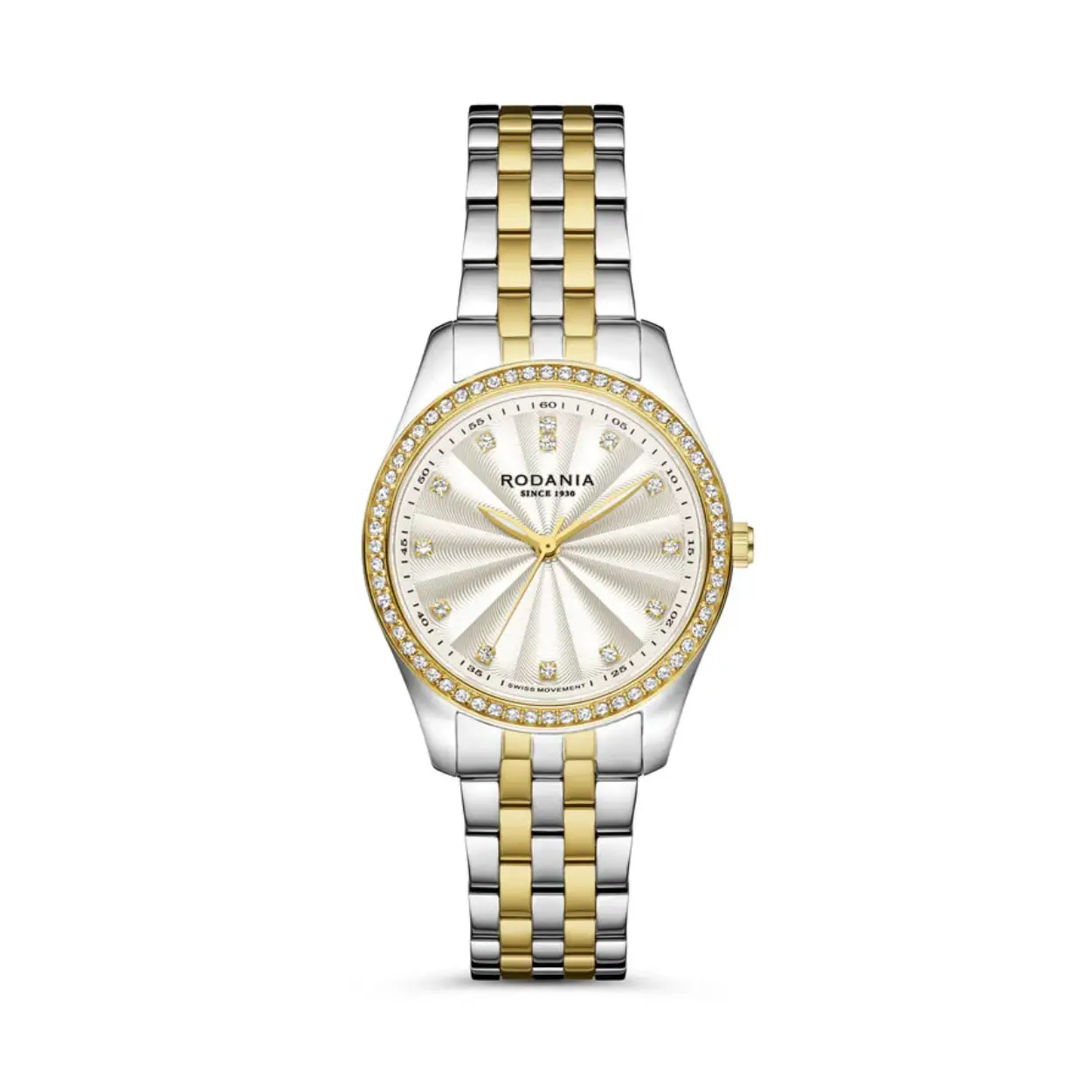 Maak kennis met de Gstaad Ladies-collectie: een perfecte mix van verfijning en innovatie, met een nieuwe guilloché wijzerplaat die elk stuk een tijdloze textuur en elegantie geeft.