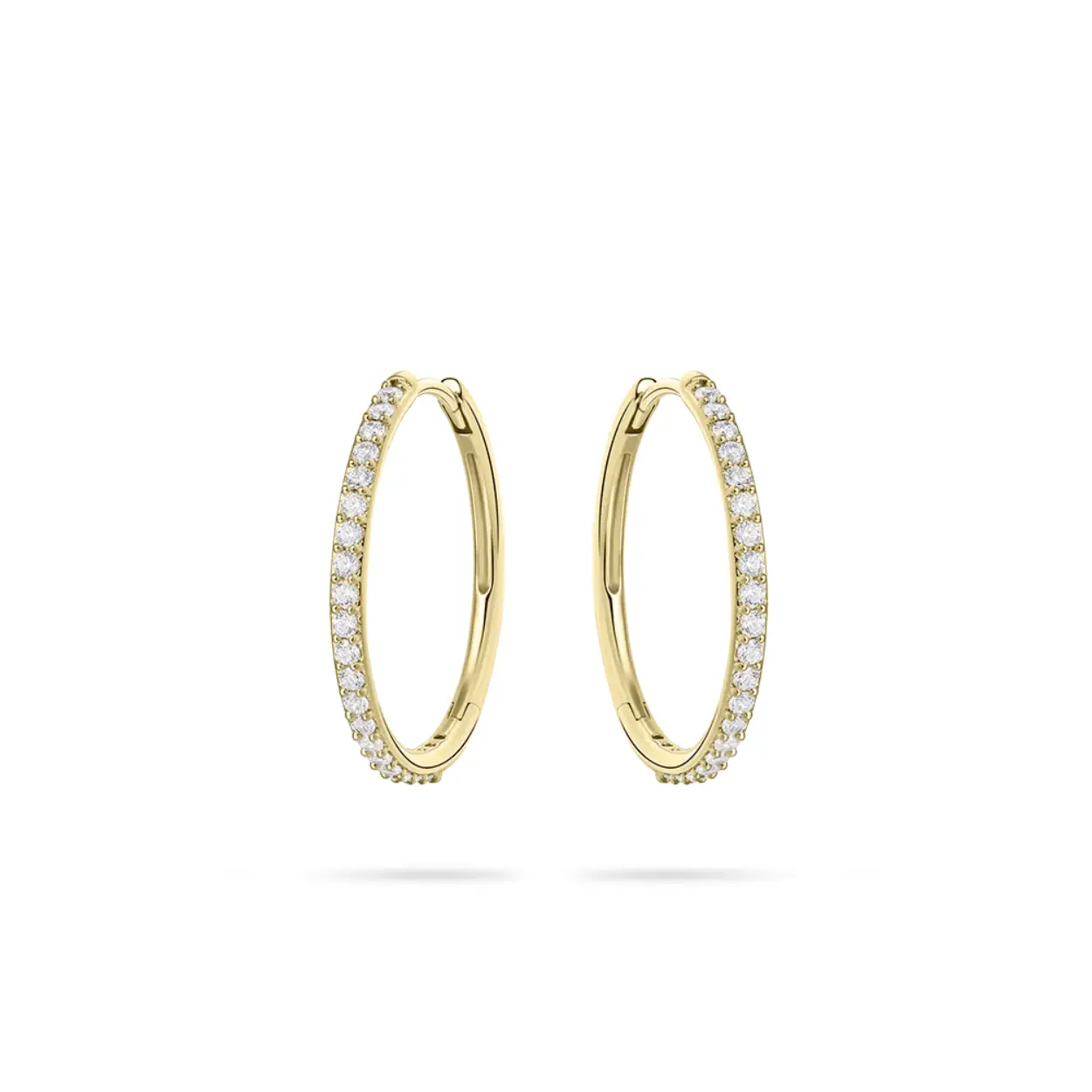 Oorbellen 14kt  zirconium gisser