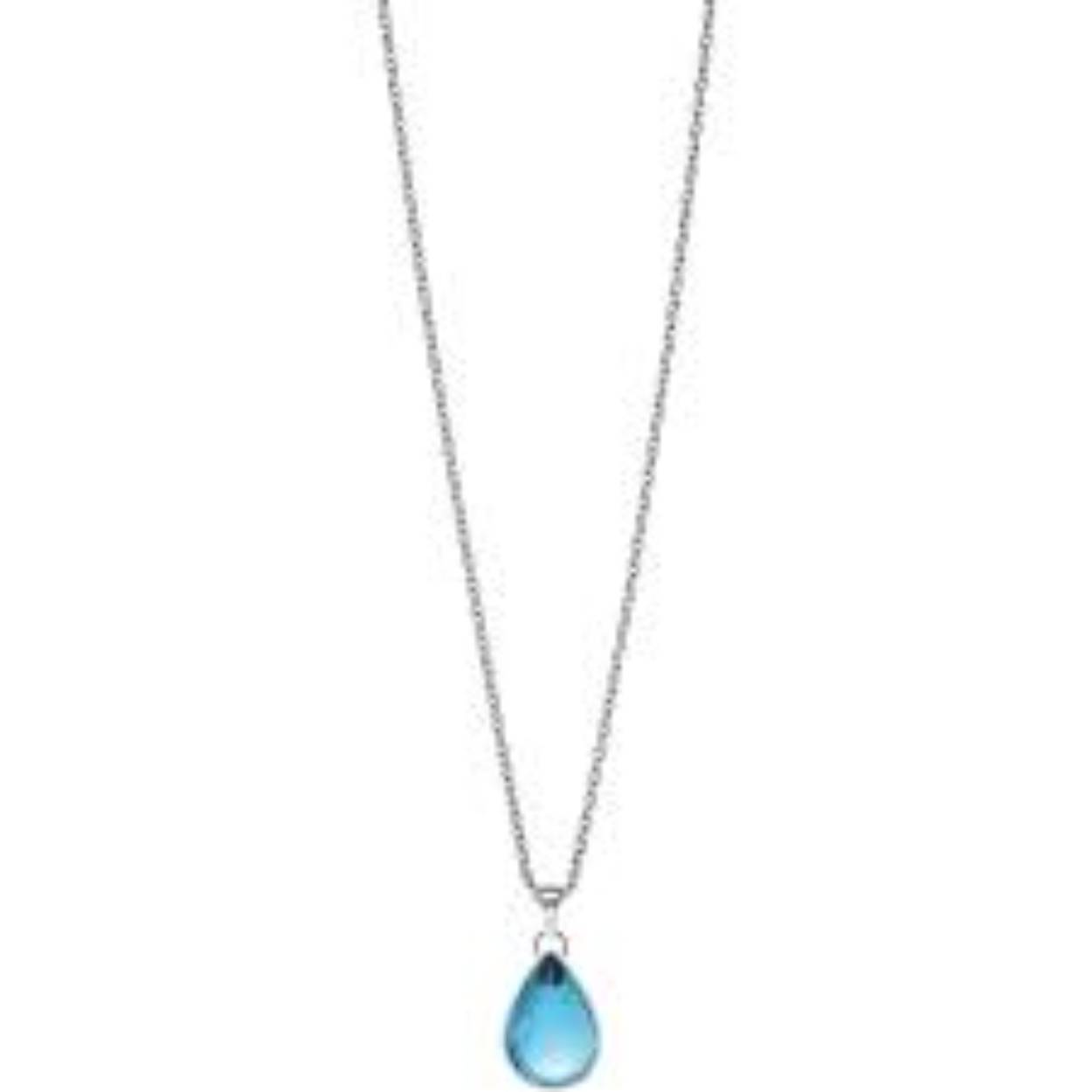 De BERING Arctic Symphony ketting is gemaakt van roestvrij staal en voorzien van een blauwe steen in de vorm van een traan. Het sieraad maakt deel uit van de populaire Arctic Symphony collectie. De ketting heeft een totale lengte van 45 cm en sluit met een veilige karabijnsluiting. Stijlvol en elegant, perfect voor elke gelegenheid.
