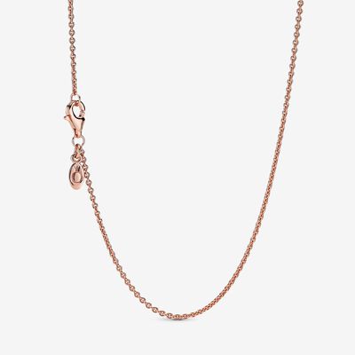 rosekleurig Engelsrufer jasseron collier 80 cm