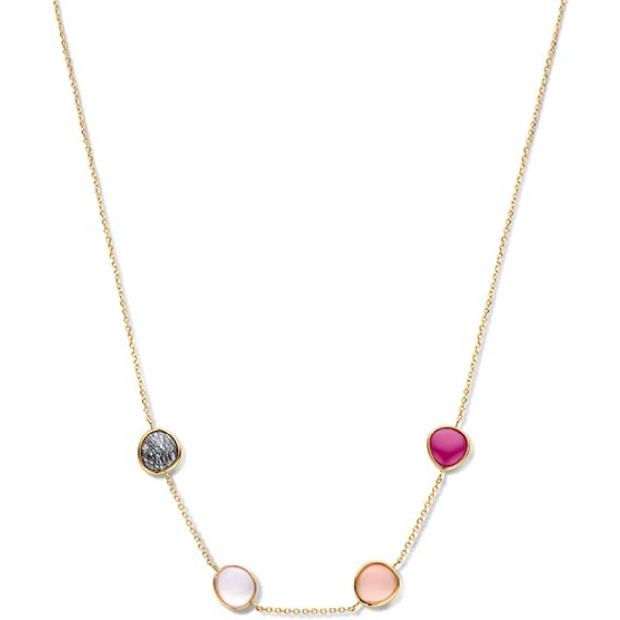 14kt gouden collier met diverse kleuren Quartz

Ringmaat: -