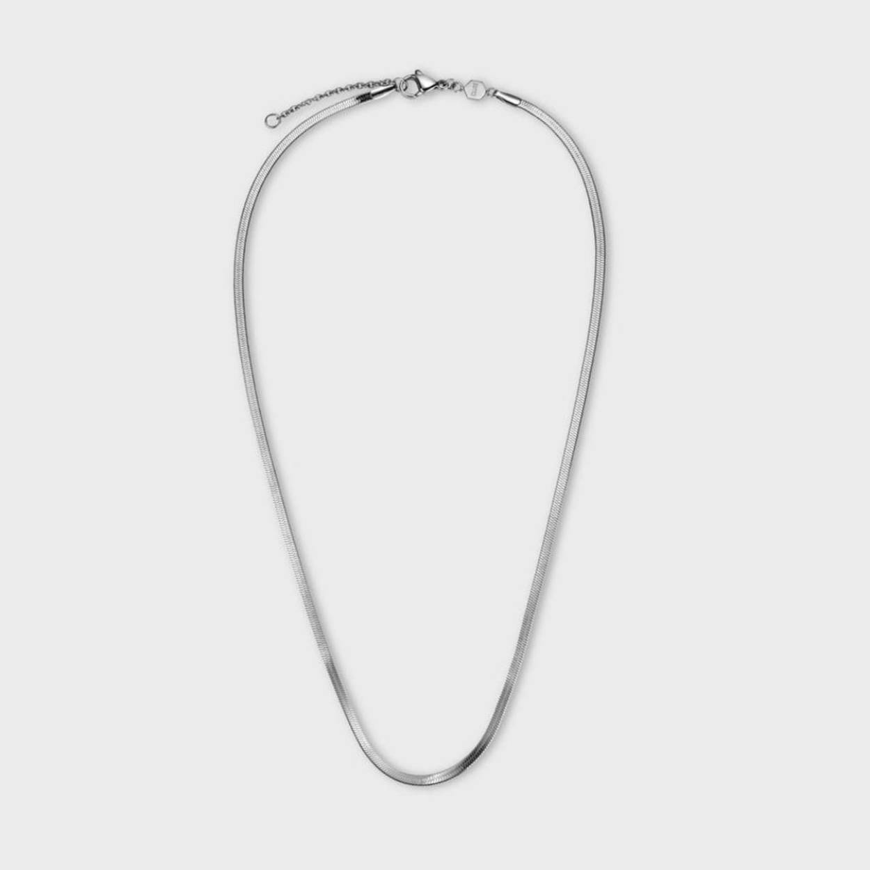 Zilverkleurig Snake collier