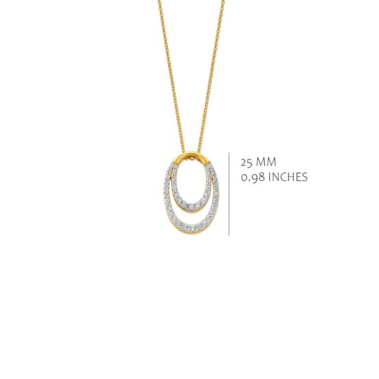 Zilveren ketting (verguld) met hanger van het merk Silver Rose
De hanger bevat zirkonia's
Materiaal: 925 zilver, verguld
Bijhorende oorstekers ook verkrijgbaar