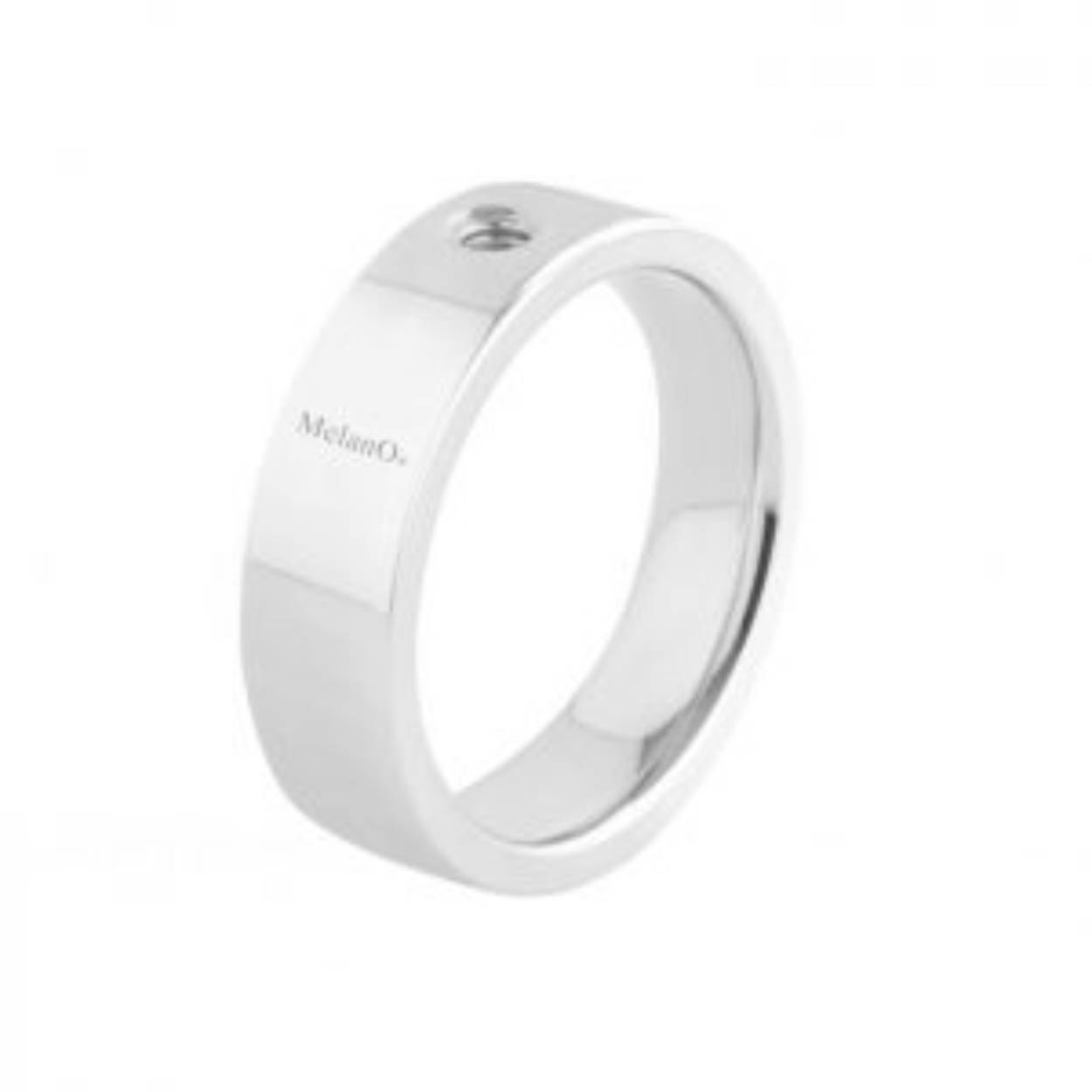Melano ring, Twisted Tatum 8mm, Staal M01R5090SS08MM