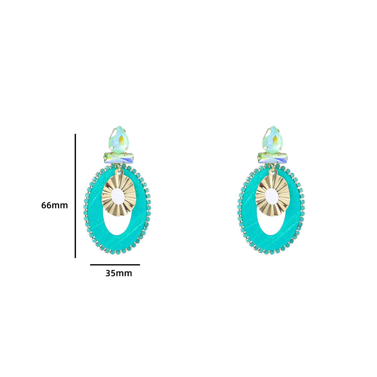 Top Stone Dangle - 14K + Mint
E4049-3