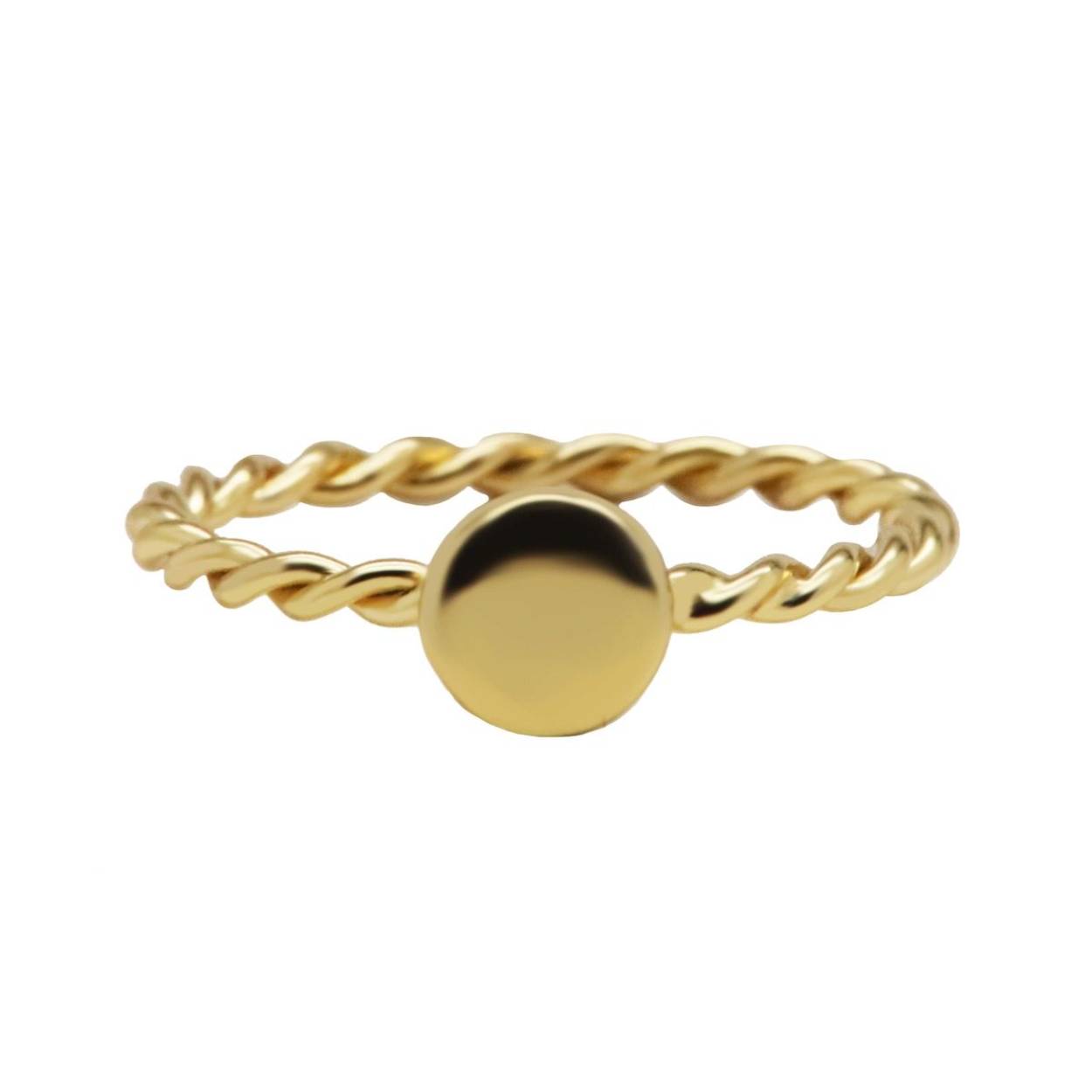 Karma Ring Circle Goldplated R029GP maat 50