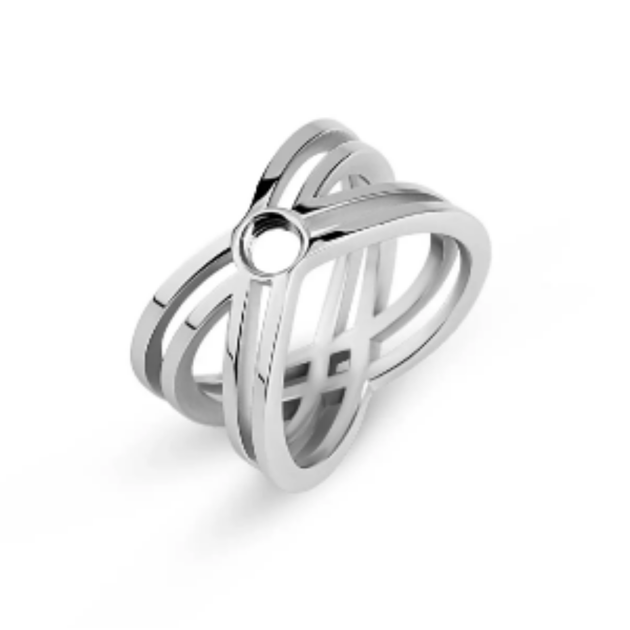 De Melano Vivid Vlora ring is een écht statement piece. De uitgesproken geometrische vormen van dit design maken deze schoonheid een gewaagd sieraad. Zet jouw favoriete Vivid steentje in de spotlight door deze in het centerpunt van de kruisende lijnen te draaien. De Vlora ring heeft een totale breedte van 13 mm en is verkrijgbaar in een zilver-, rose goud- of goudkleurige plating.