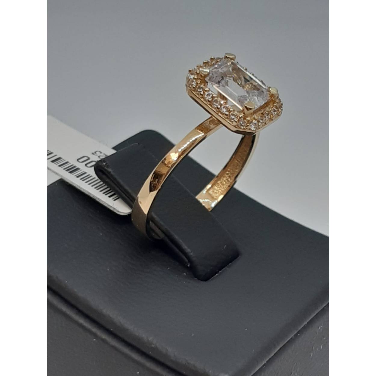 gouden ring 14kt met stenen 