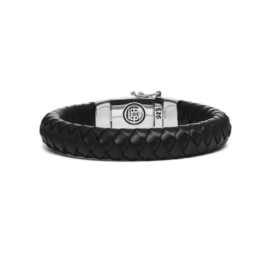 Buddha to Buddha  armband zwart leer E