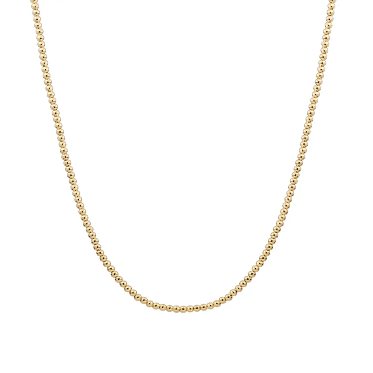 Essential Kralenketting Goudkleurig 2mm