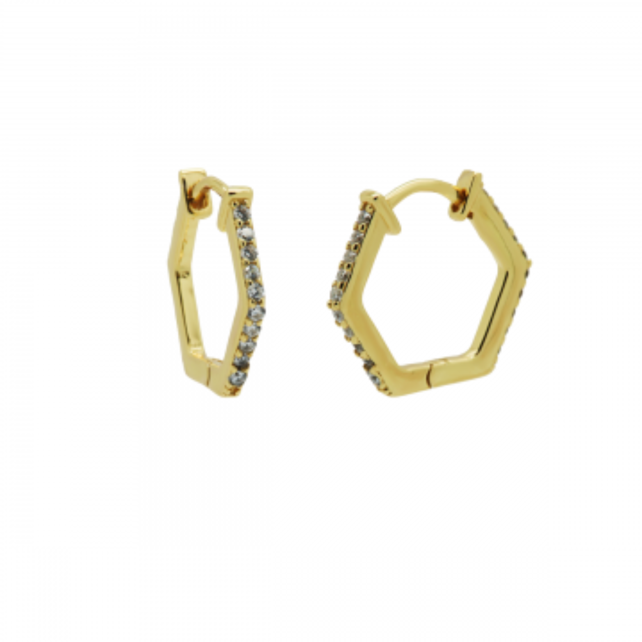 Hoops Zirkonia gold plated