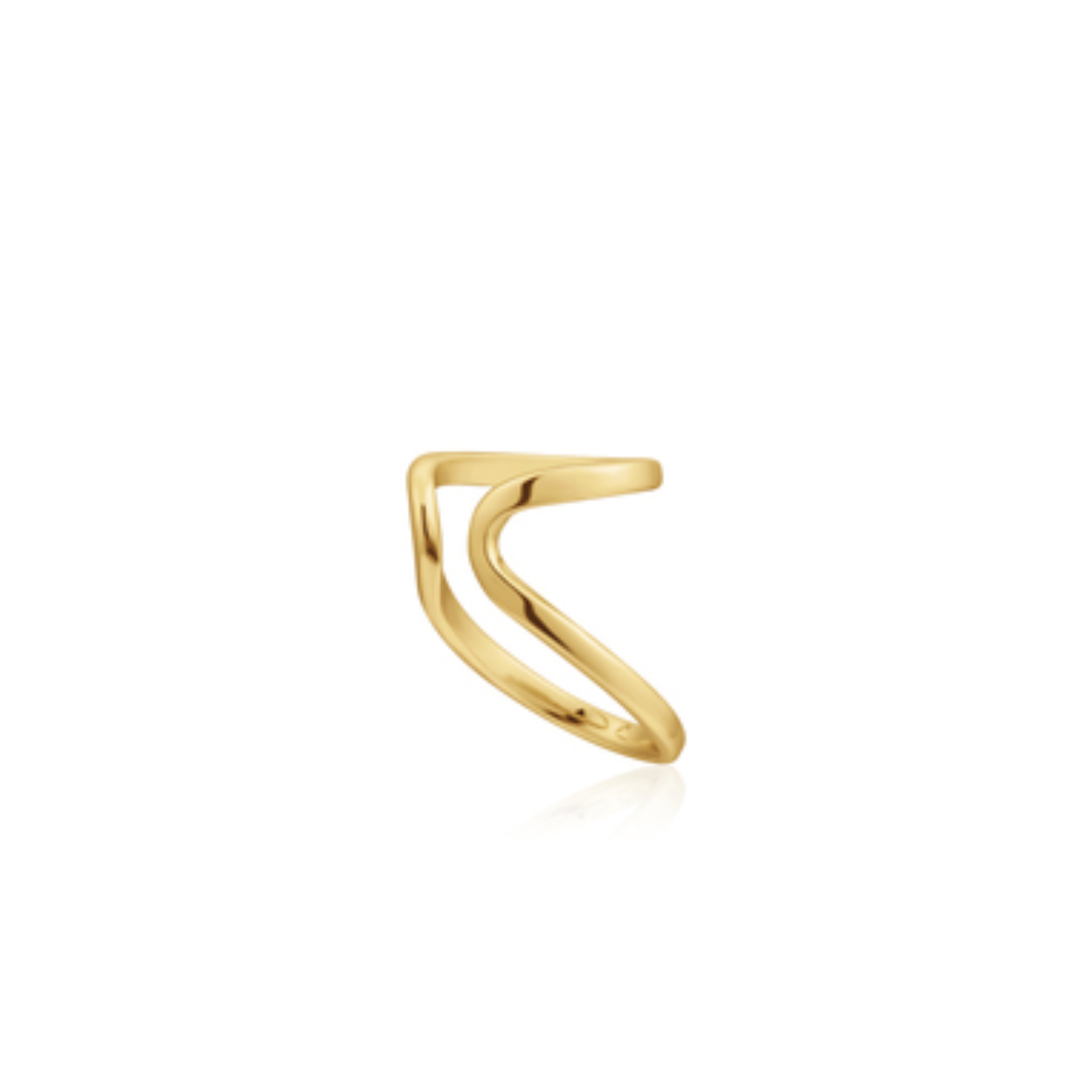 Ania Haie zilver vergulde earcuff