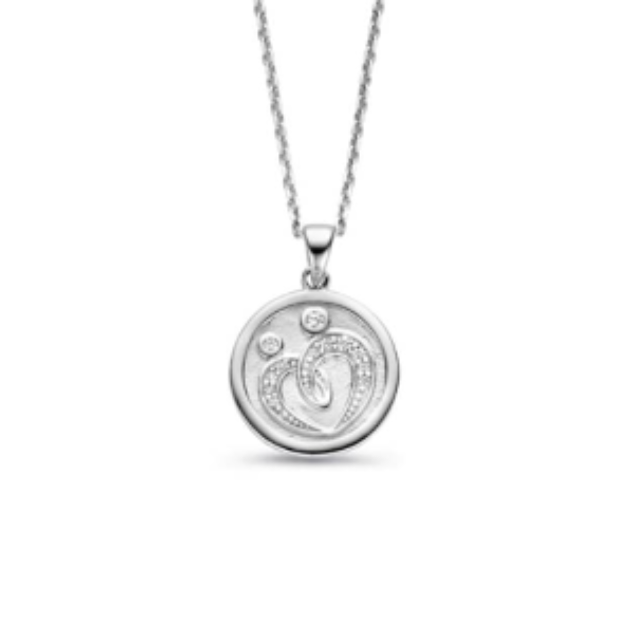 M'amour zilveren sieraad hanger rond zirkonia 680.060