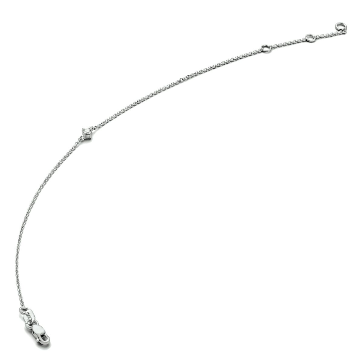 armband diamant 1 mm 16,5 - 18,5 cm g si