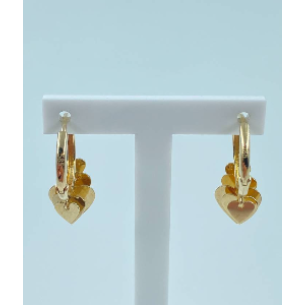 14 Karaat geel gouden oorringen omtrek 12 mm 